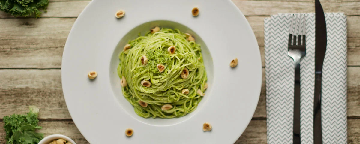 Recipe Kit Spaghetti with a kale and hazelnut pesto